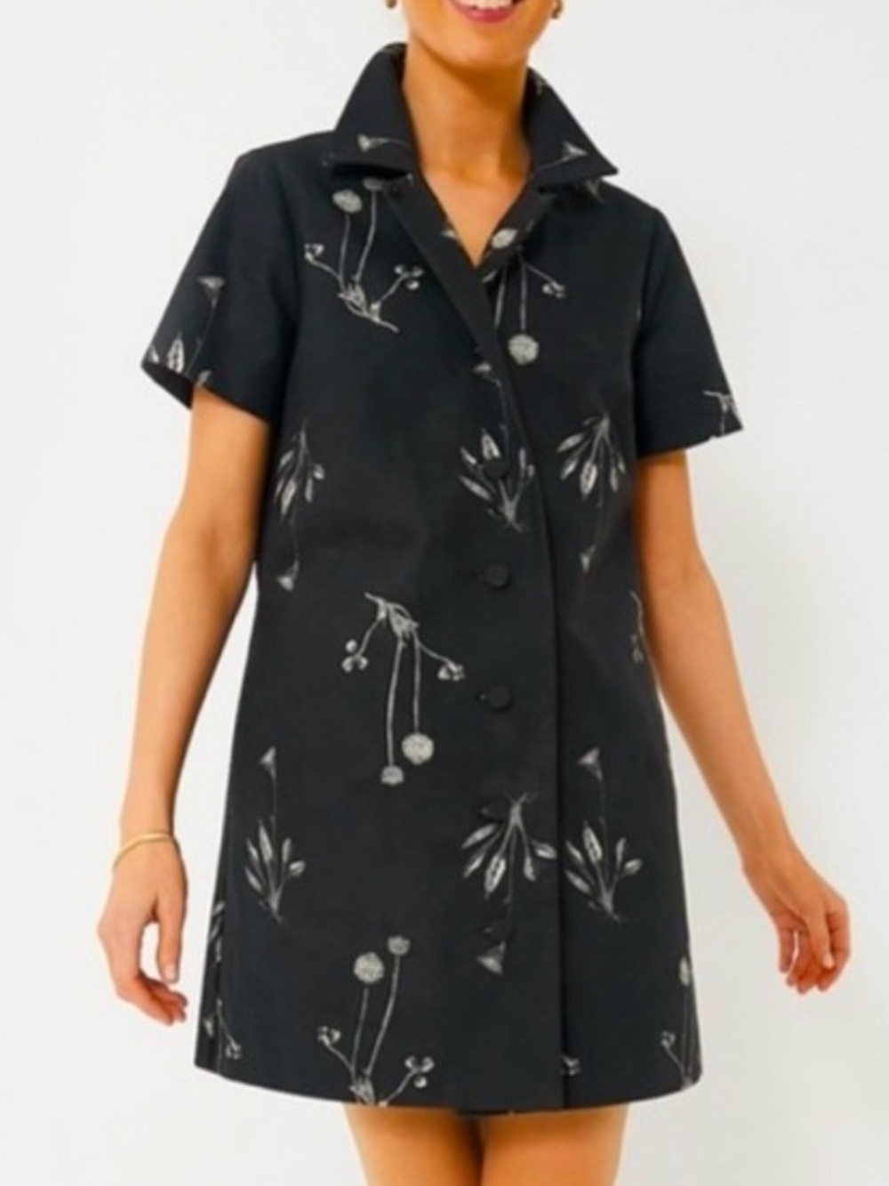 Tuckernuck Black Meadow Rue Marley Size XS Short Sleeve Dress